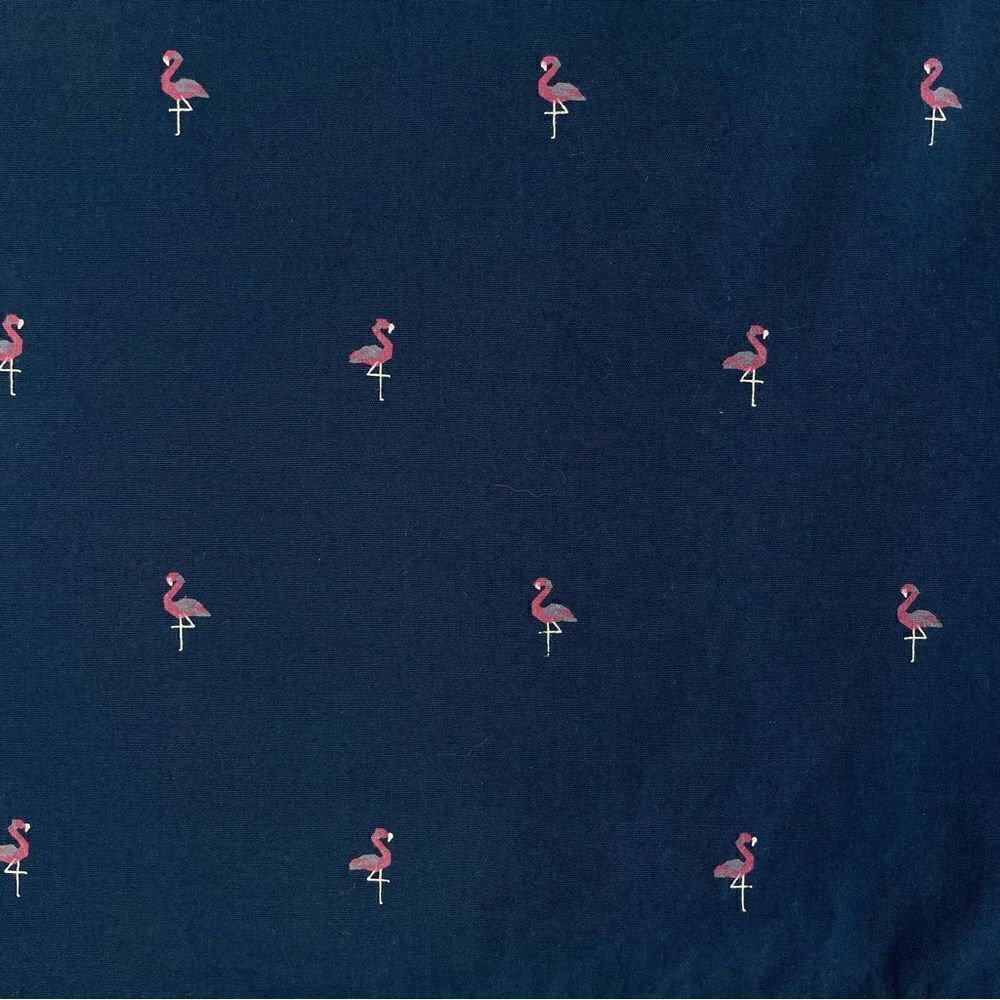 MB Michael Brandon Slim Fit Blue Flamingo Short Sleeve Button Down Shirt Men XL - Picture 6 of 6